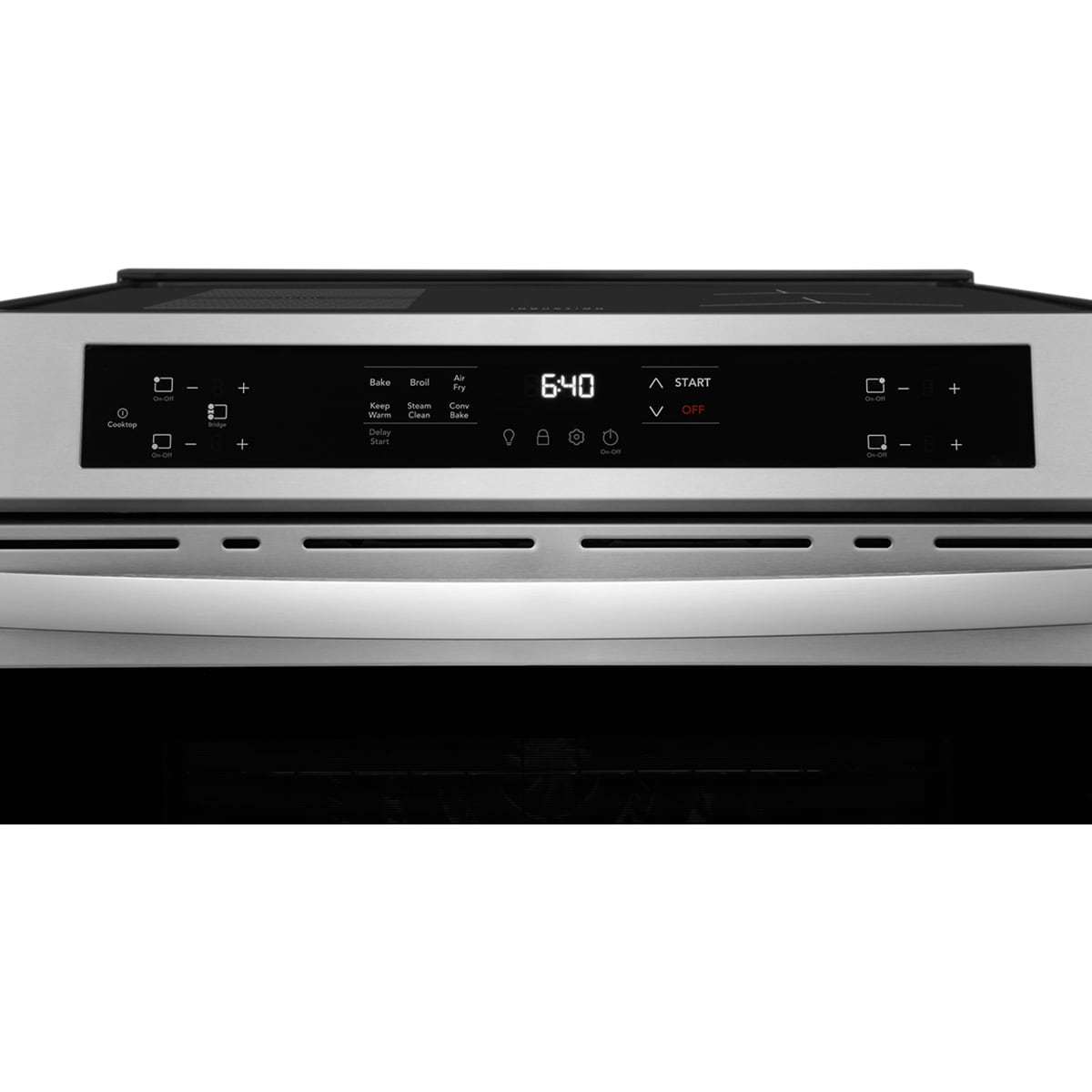 Frigidaire 30 in. 5.3 cu. ft. Air-Fry Standard Convection Steam Electric Range with 4 Induction Burners - Stainless Steel, , hires