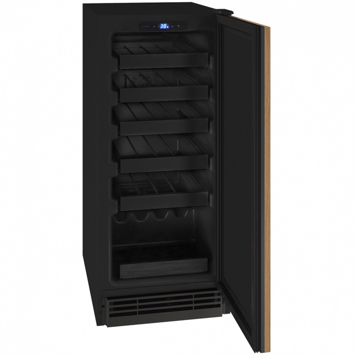 U-Line 1 Class 15 in. Undercounter Wine Cooler with Metal Racks, Single Temperature Zone & 24 Bottle Capacity - Custom Panel Ready, Custom Panel Required, hires