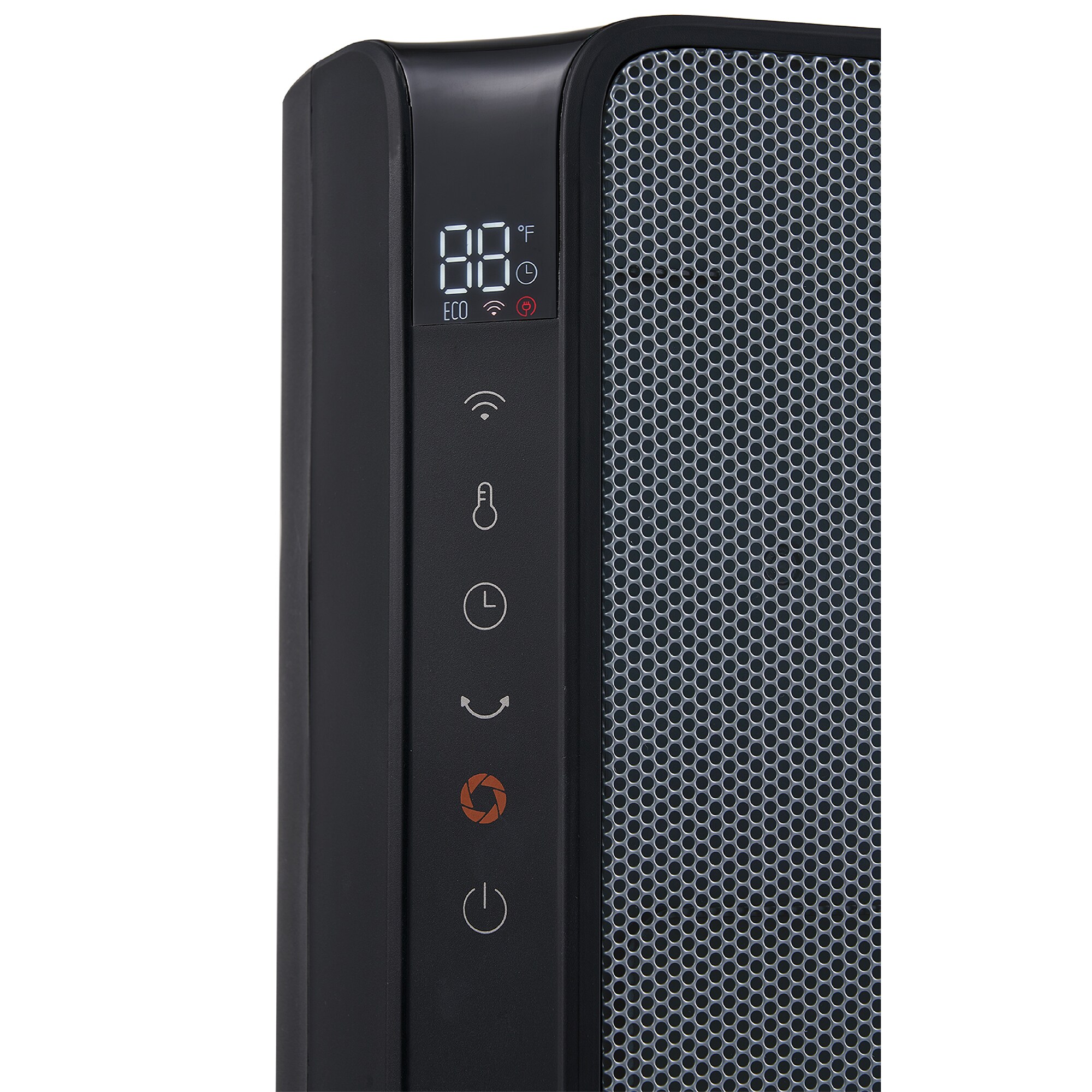 Pelonis 1500 W Oscillating Ceramic Space Heater with 3 Heat Settings & Overheat Safety Shut-Off - Black with Silver, , hires