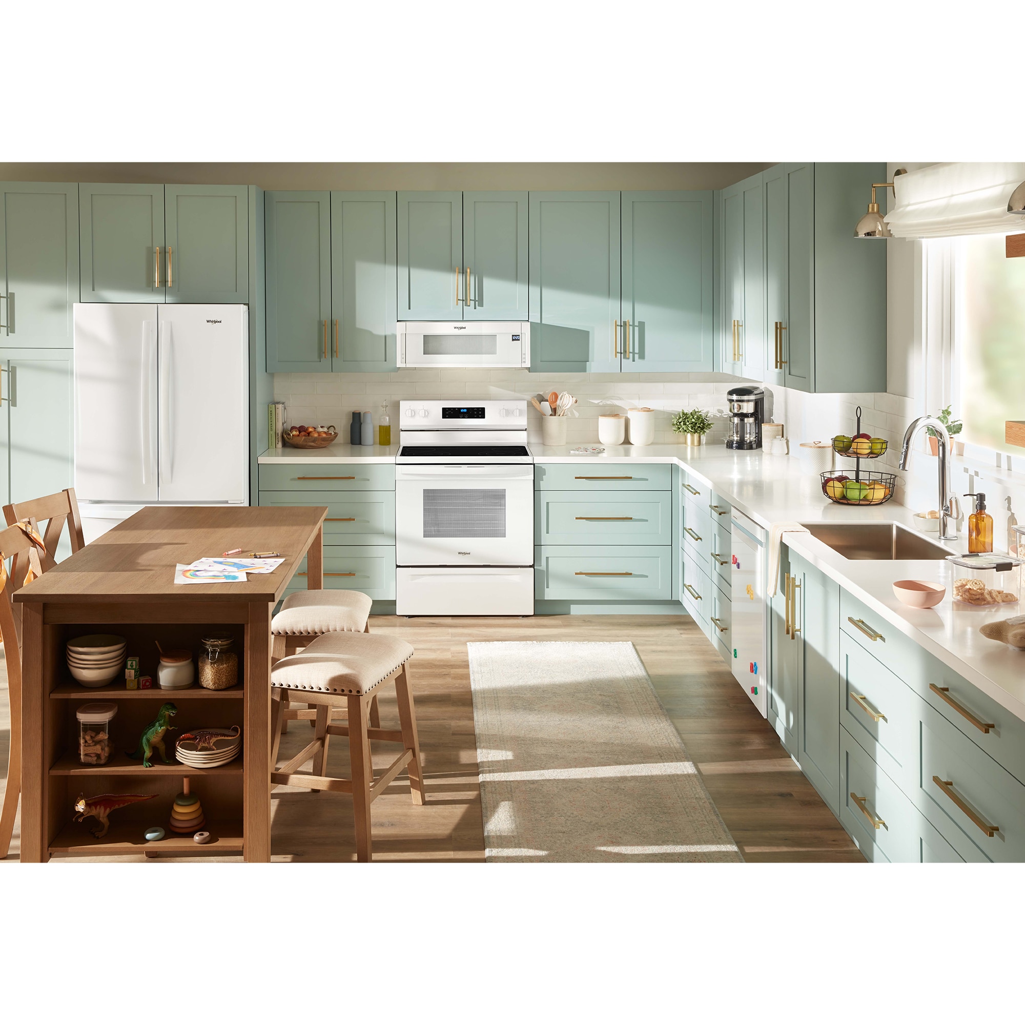Whirlpool 30 in. 5.3 cu. ft. Electric Range with Radiant Burners - White, White, hires