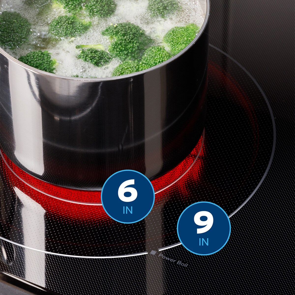 GE 30 in. 5.3 cu. ft. Smart Air Fry Standard Convection Electric Range with Radiant Burners - White, White, hires