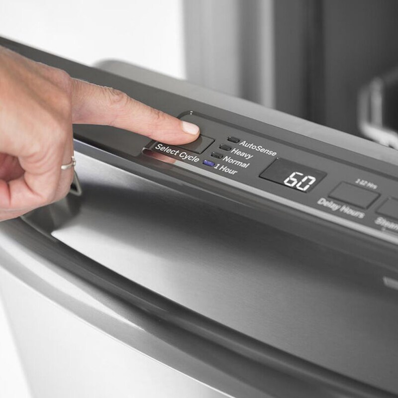 GE 24" Dishwasher with 50 dBA Quiet Level, 4 Wash Cycles & Touchpad Controls Black P.C