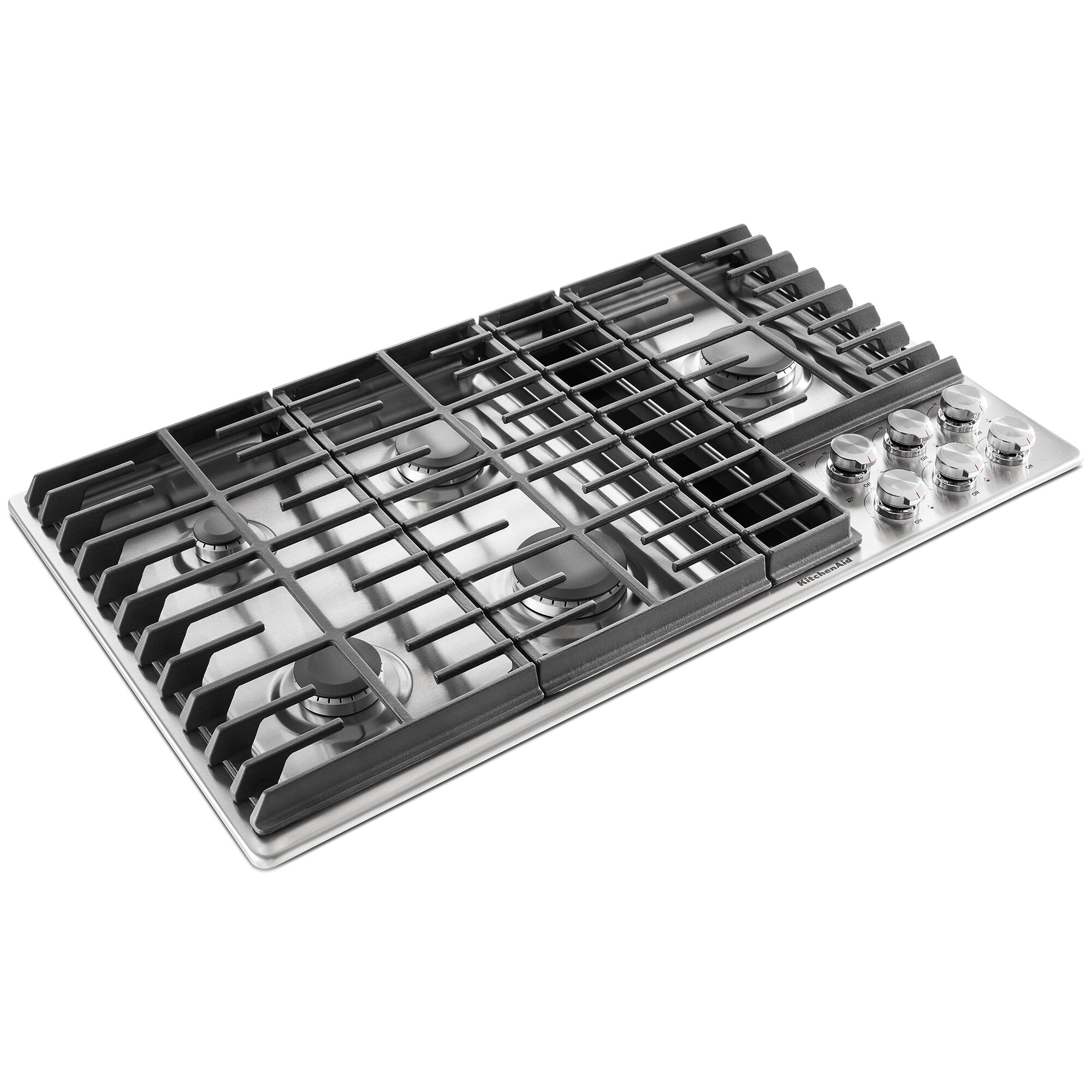 KitchenAid 36 in. 5Burner Natural Gas Cooktop with Downdraft, Simmer