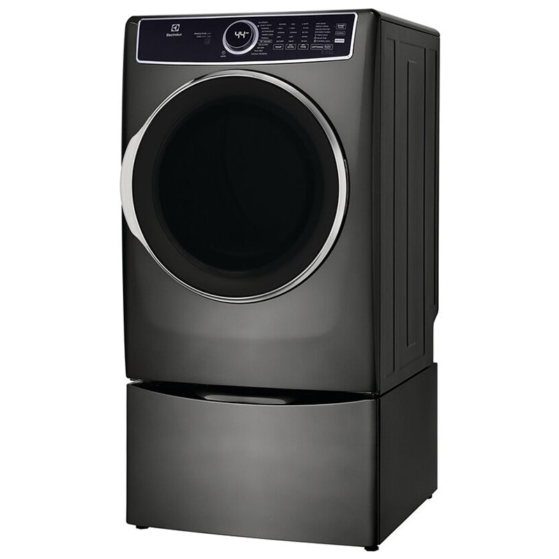 Electrolux 600 Series 27 in. 8.0 cu. ft. Stackable Gas Dryer with LuxCare Dry, Instant Refresh, Perfect Steam & Sanitize Cycle - Titanium, Titanium, hires
