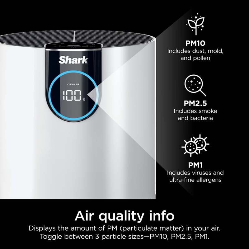 Shark Air Purifier with True HEPA - White, , hires