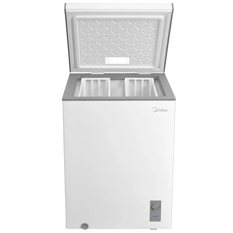 Midea 24 in. 5.0 cu. ft. Garage-Ready Compact Chest Freezer - White, , hires