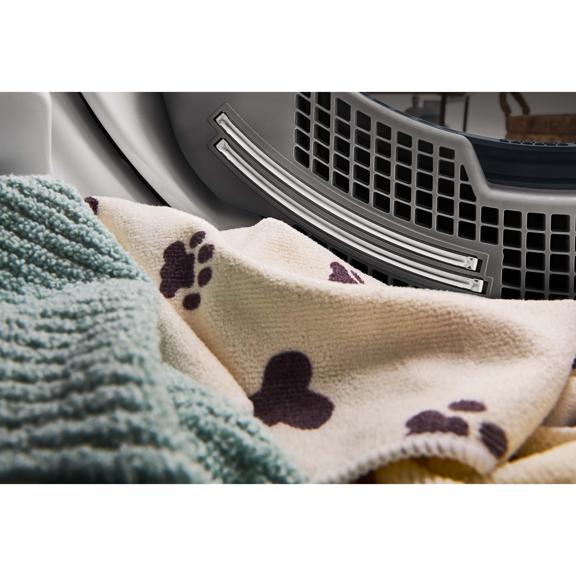 Maytag Pet Pro 27 in. 7.4 cu. ft. Smart Stackable Electric Dryer with Sensor Dry, Sanitize & Steam Cycle - White, White, hires