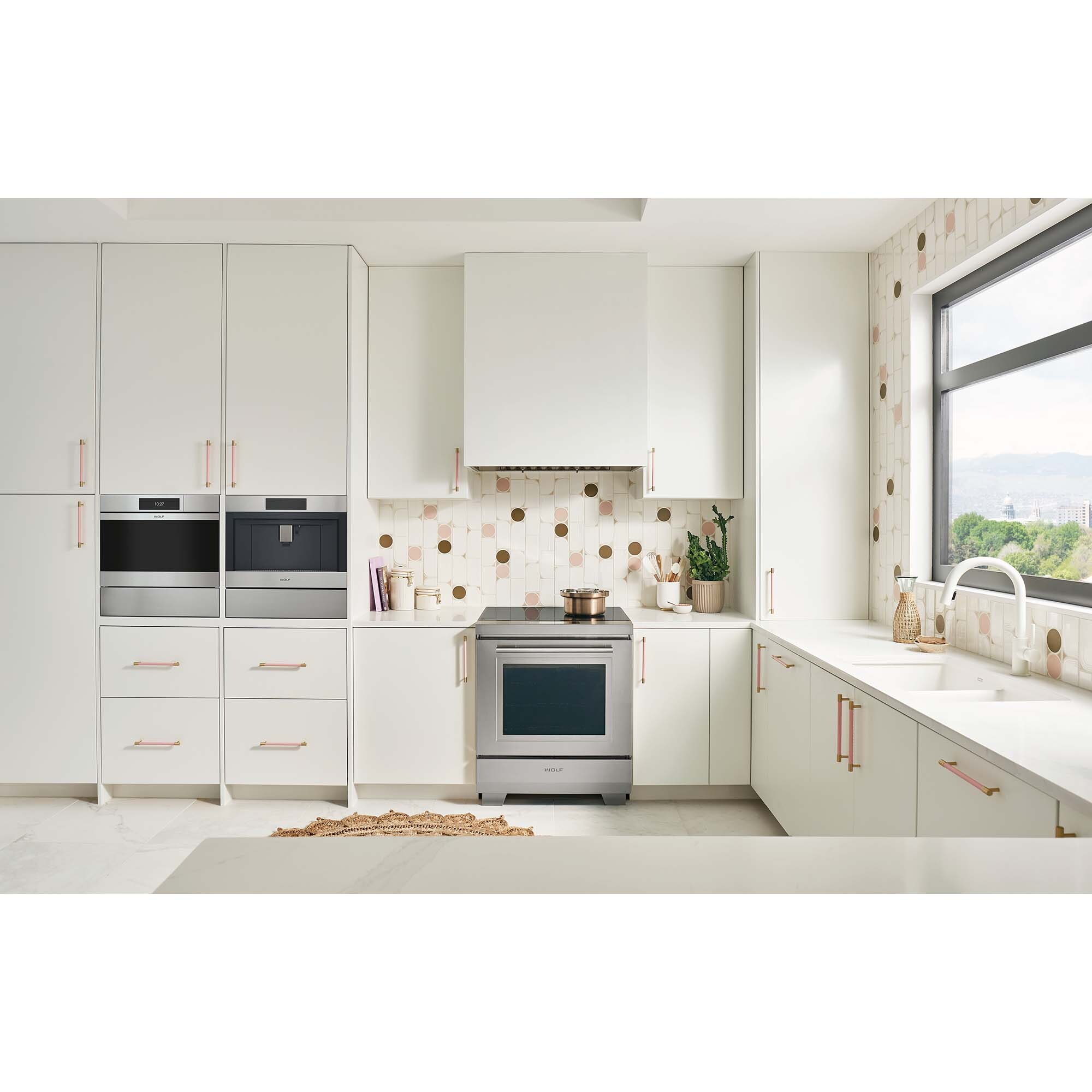 Wolf 34 in. Ducted Standard Style Range Hood with 2 LED Lights - Stainless Steel, , hires