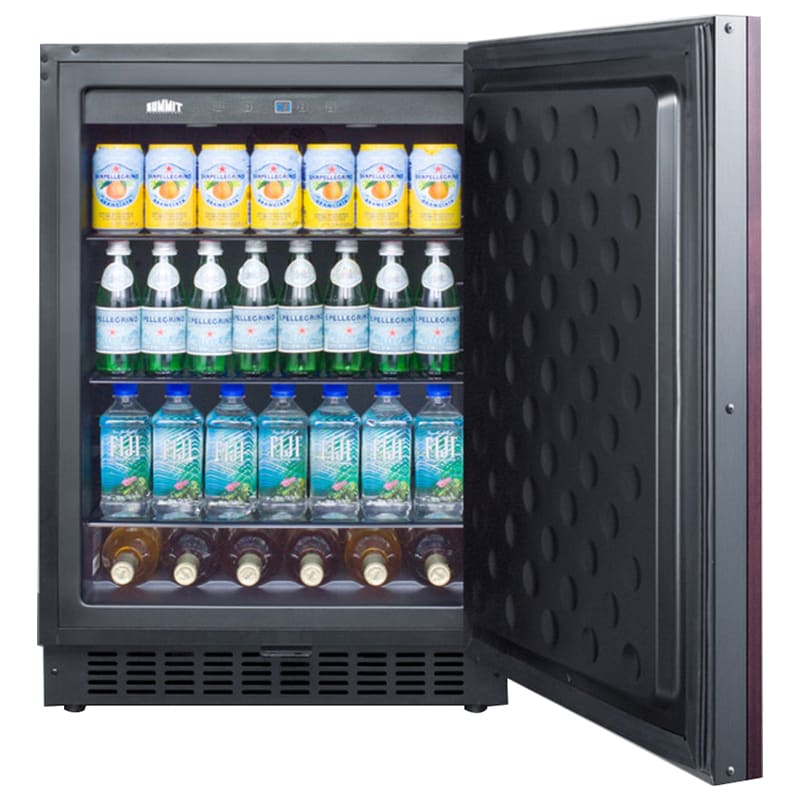 Summit 24 in. 4.6 cu. ft. Undercounter Refrigerator with Stainless Steel Kickplate Installed - Custom Panel Ready, , hires
