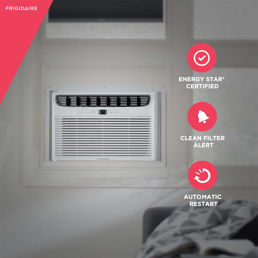 Frigidaire 18,800 BTU 230V Heat/Cool Window Air Conditioner with 3 Fan Speeds, Sleep Mode & Remote Control - White, , hires