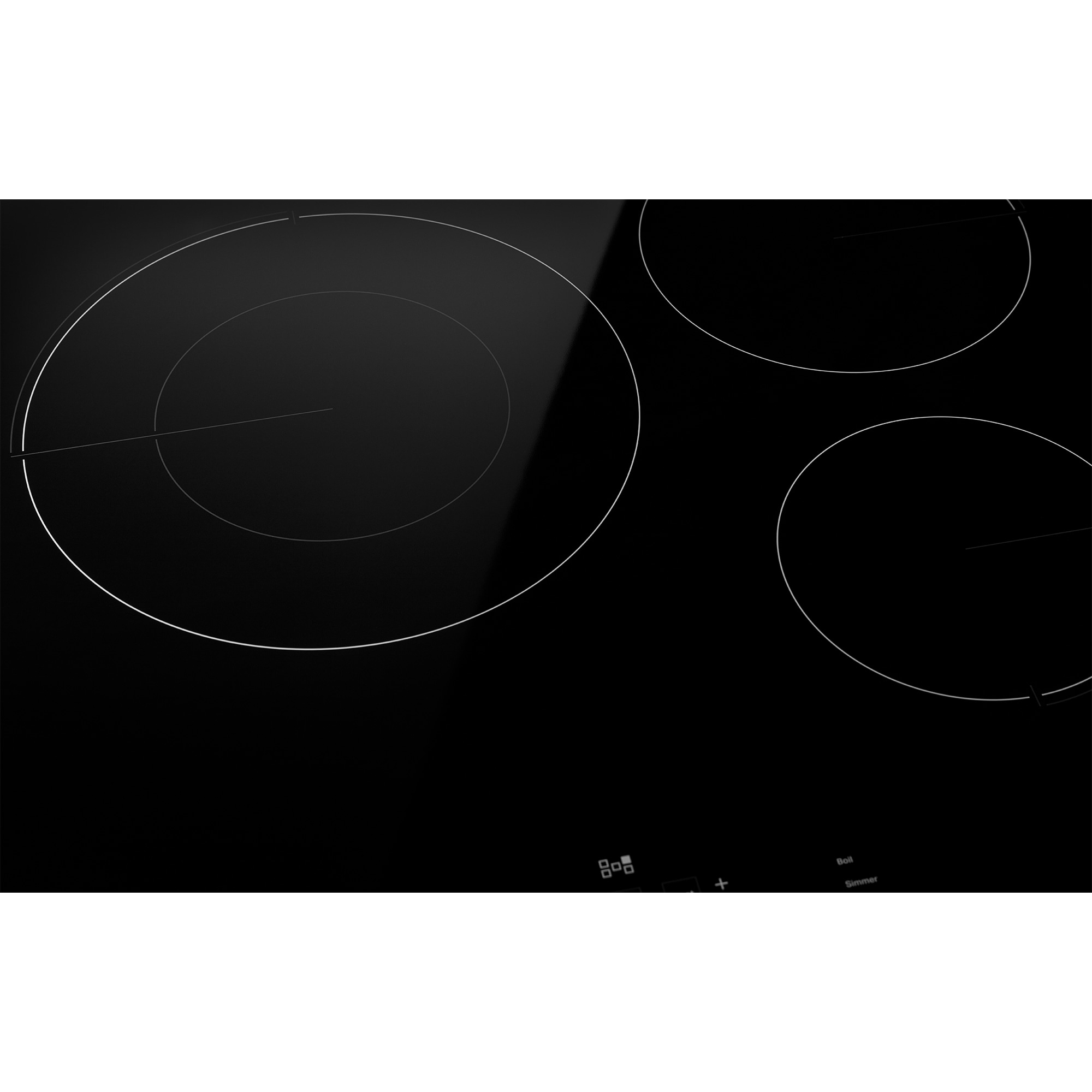 JennAir Oblivian Glass 36 in. 5-Burner Induction Cooktop with Simmer Burner & Power Burner - Black, , hires