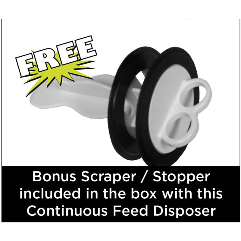 XO 1 HP Continuous Feed Waste Disposer with 2500 RPM, Anti-Jam & Noise Reducing Insulation - Silver, , hires