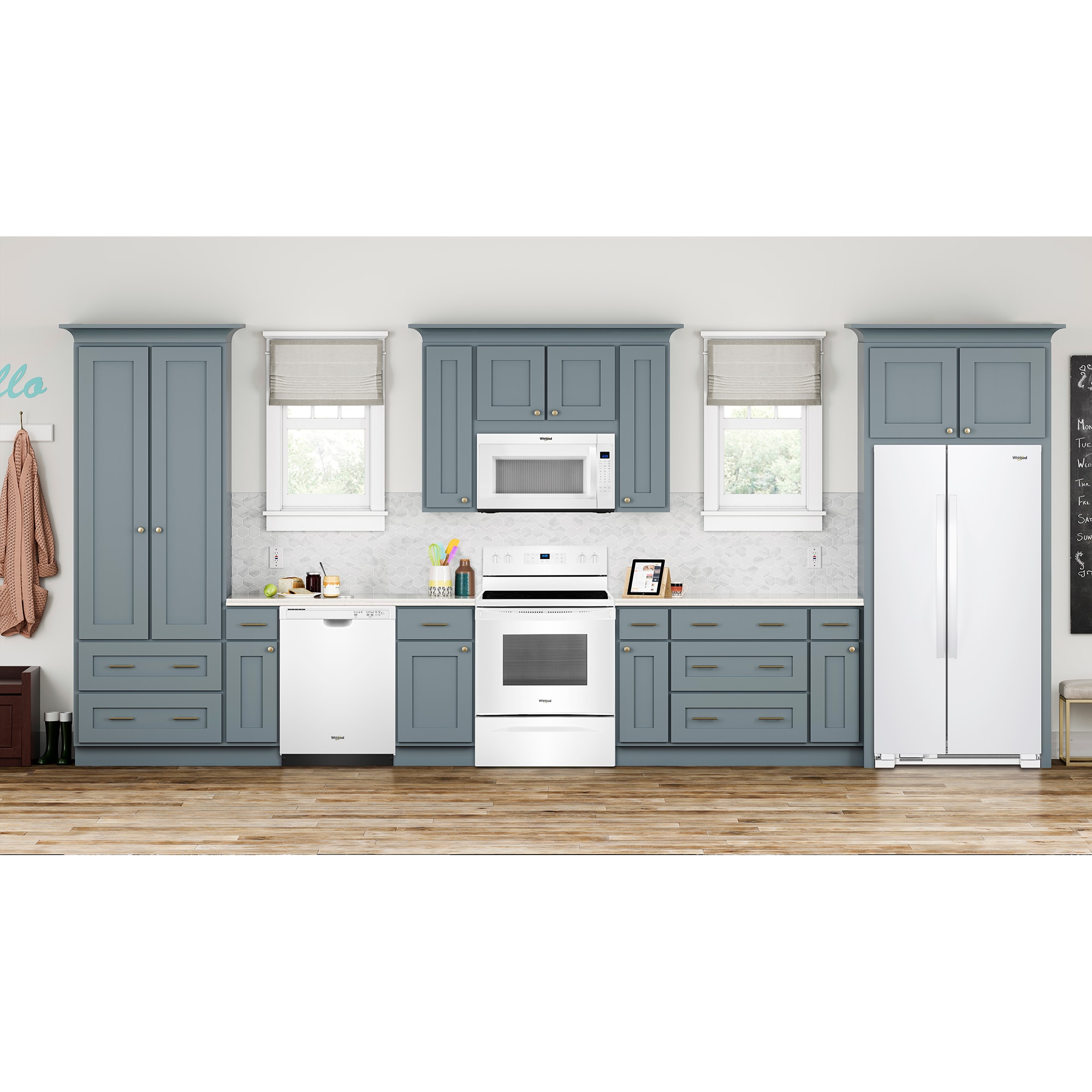 Whirlpool 33 in. 21.7 cu. ft. Side by Side Refrigerator - White, White, hires