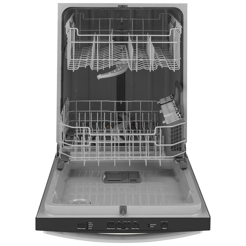 GE 24" Dishwasher with 59 dBA Quiet Level, 4 Wash Cycles & Internal