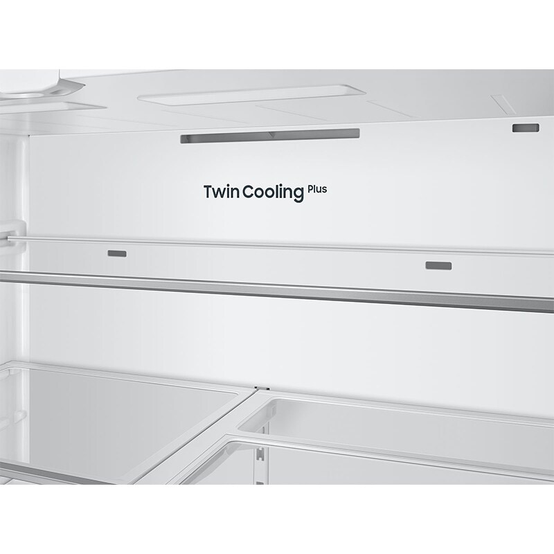 Samsung Bespoke 36 in. 24 cu. ft. Smart Counter Depth French Door Refrigerator with Internal Water AutoFill Pitcher - Stainless Steel, Stainless Steel, hires