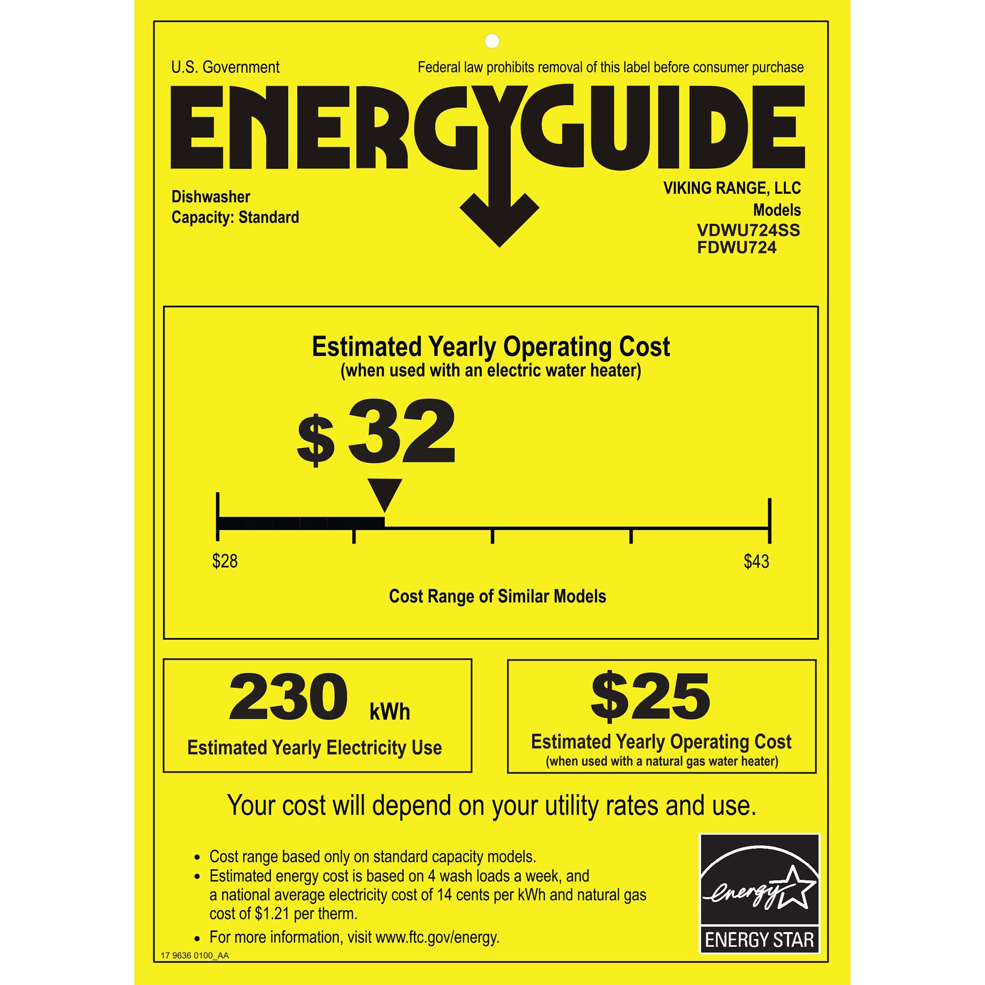 Viking 24 in. Top Control Dishwasher with 39 dBa Sound Level, 3rd-Rack & Unique Turbo Fan Dry - Custom Panel Ready, , hires