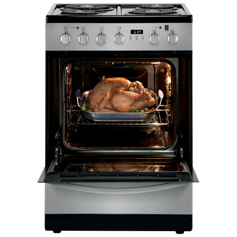 Frigidaire 24 in. 1.9 cu. ft. Electric Range with Coil Burners - Stainless Steel, Stainless Steel, hires