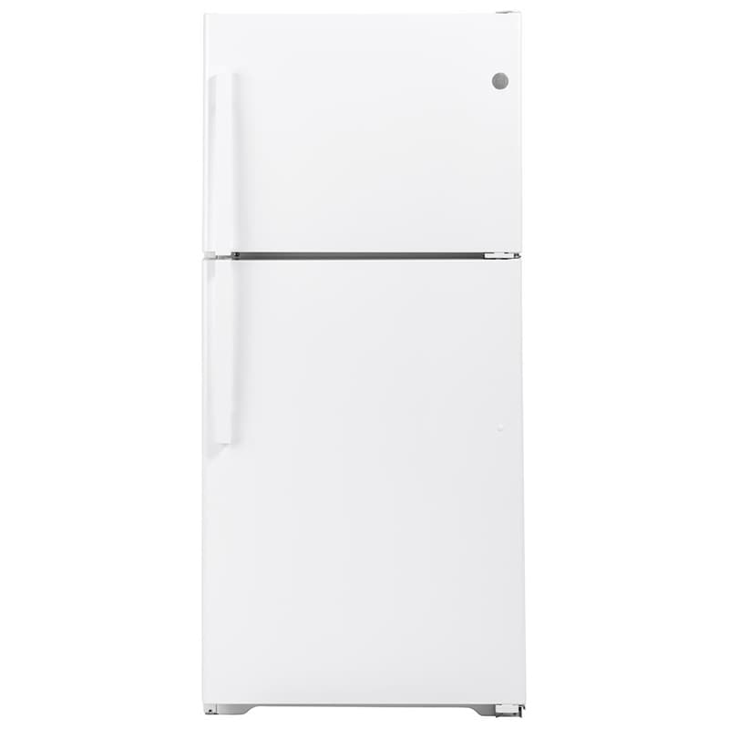 GE 33 in. 21.9 cu. ft. Garage Ready Top Freezer Refrigerator - White, White, hires