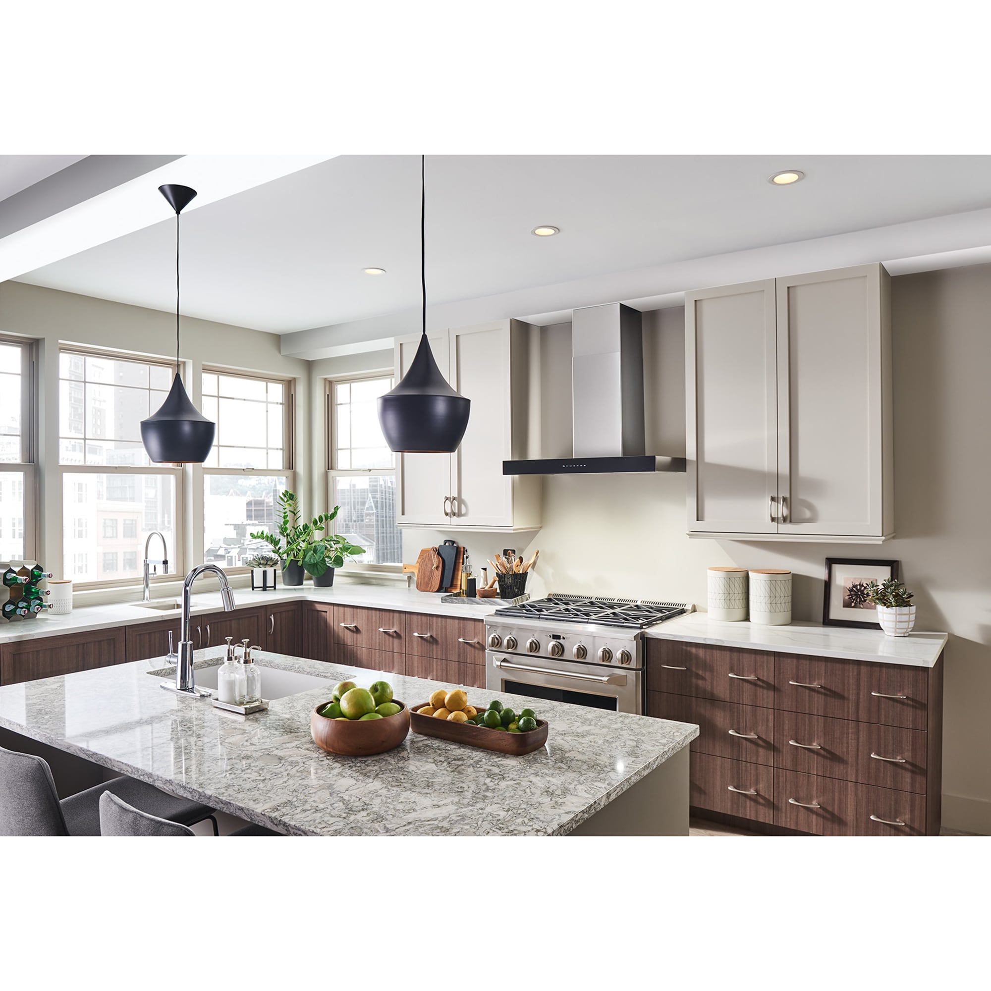 Best WCB3 Series 36 in. Ducted Chimney Style Range Hood with 650 CFM, 4 Fan Speeds & 2 LED Lights - Stainless Steel, , hires