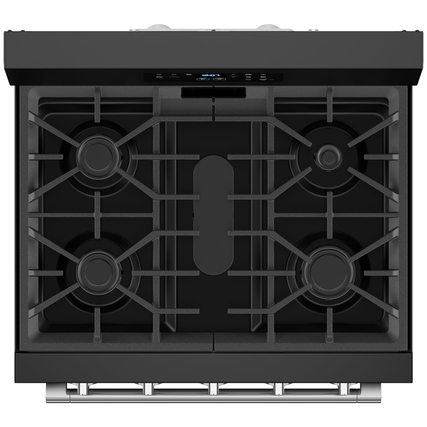 Maytag 30 in. 5 cu. ft. Air Fry Standard Convection Gas Range with 5 Sealed Burners - Black, Black, hires