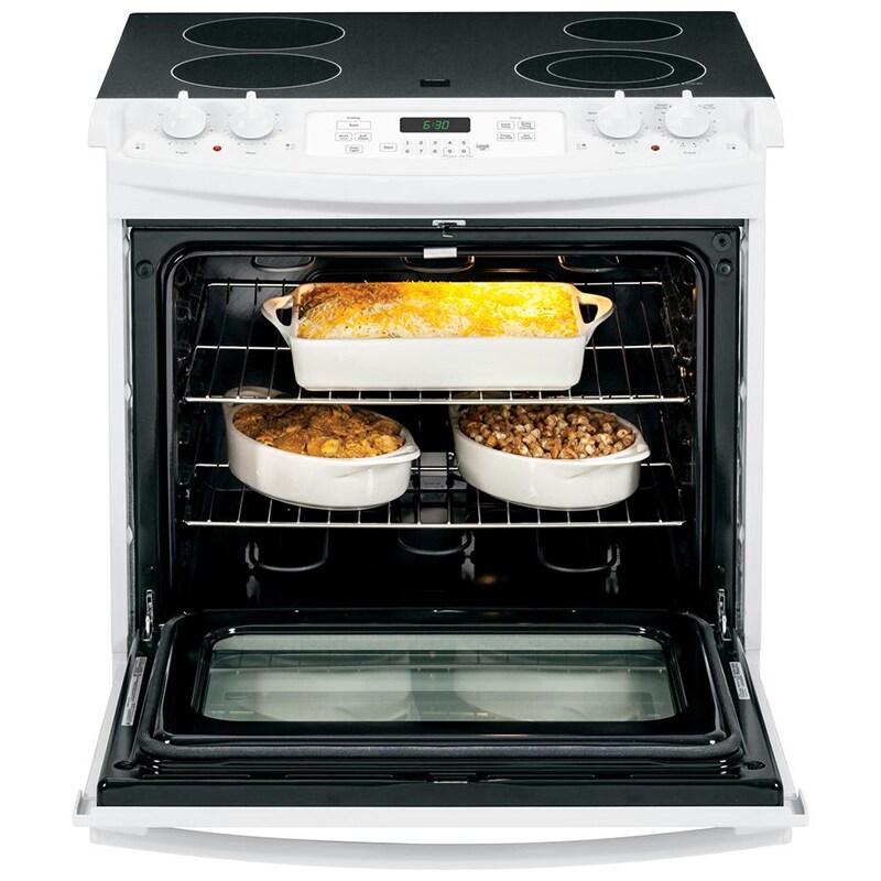 GE 32" Electric Range with 4 Smoothtop Burners & 4.4 Cu. Ft. Single