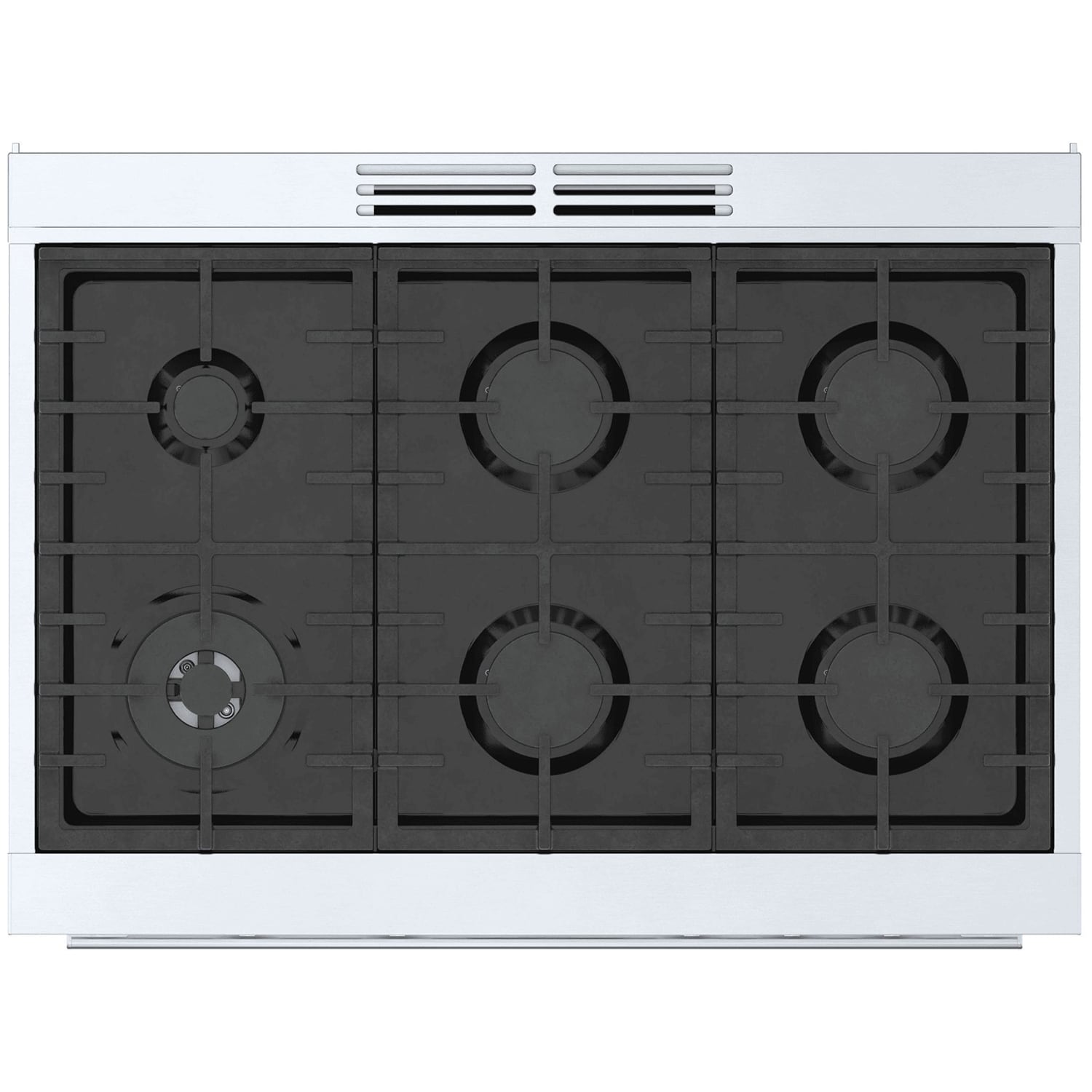 Bosch 800 Series 36 in. 3.7 cu. ft. True European Convection Dual Fuel Range with 6 Sealed Burners - Stainless Steel, , hires