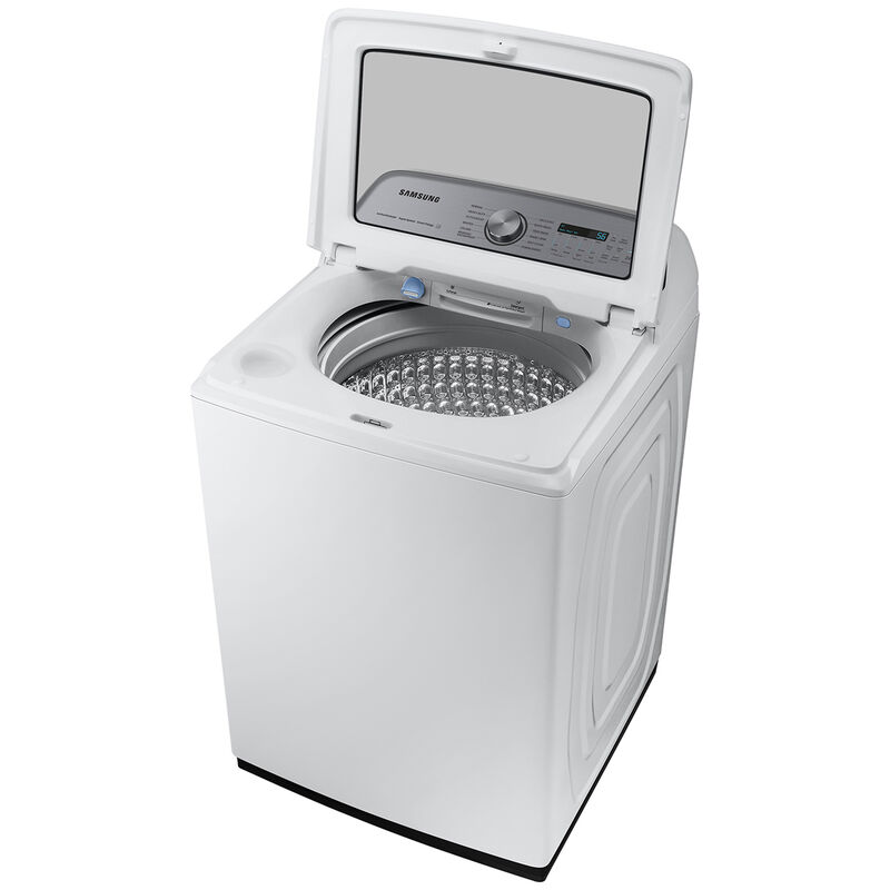 Samsung 27 in. 5.4 cu. ft. Smart Top Load Washer with ActiveWave Agitator and Super Speed Wash - White, White, hires