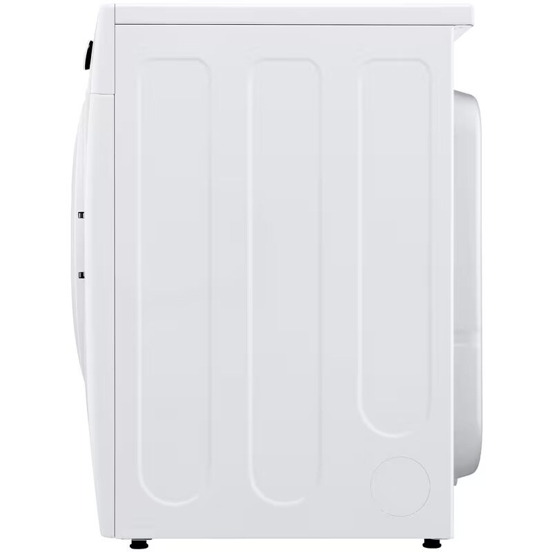 LG 27 in. 7.4 cu. ft. Stackable Electric Dryer with FlowSense Duct Clogging Indicator & Sensor Dry - White, White, hires