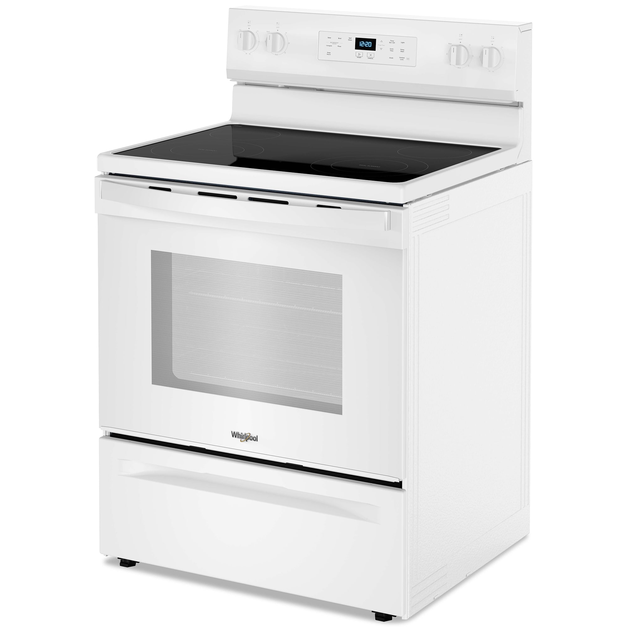 Whirlpool 30 in. 5.3 cu. ft. Electric Range with Radiant Burners - White, White, hires