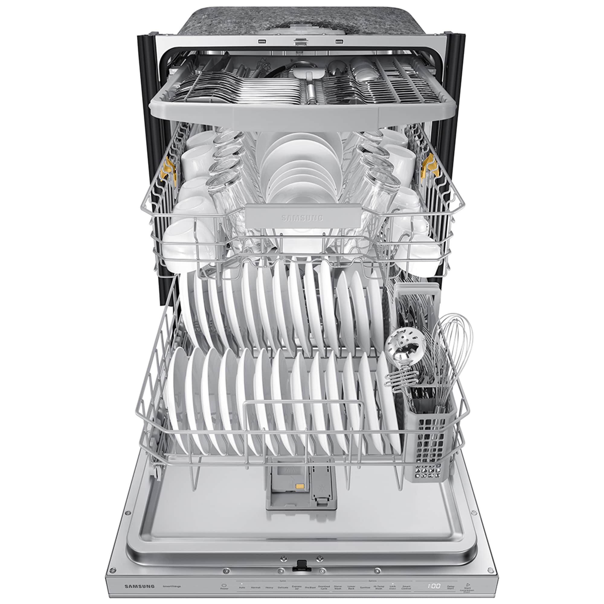 Samsung 24 in. Top Control Smart Dishwasher with 46 dBa Sound Level & 3rd-Rack - Stainless Steel, , hires