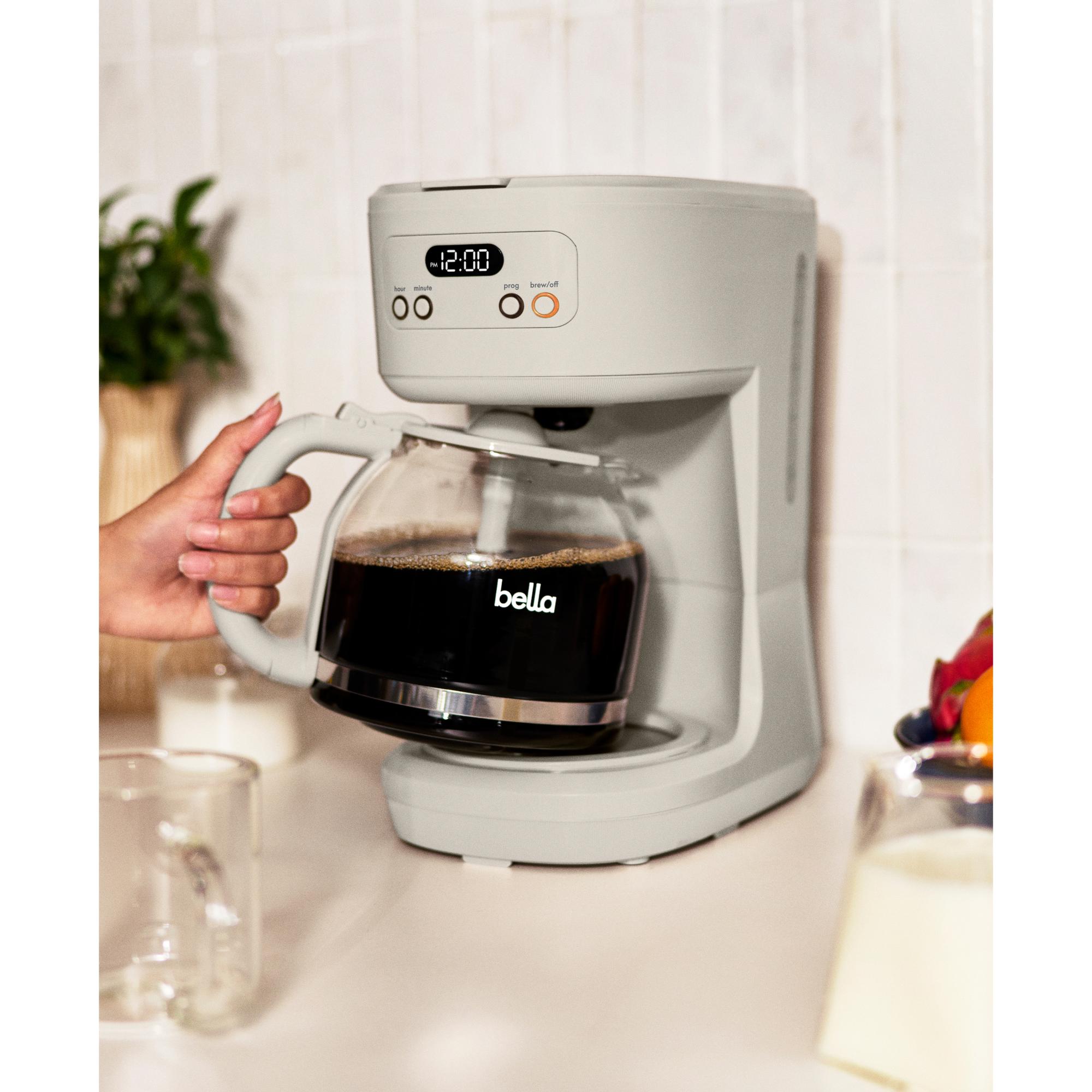 Bella 12-Cup Programmable Coffee Maker - Oatmilk, , hires