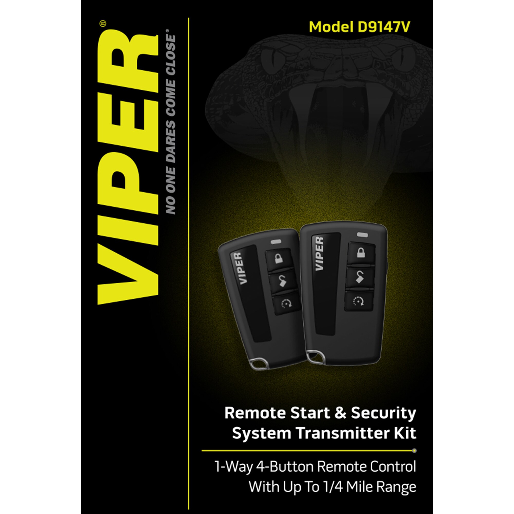 Viper Four-Button 1-Way RF Kit Up To Mile Range, , hires
