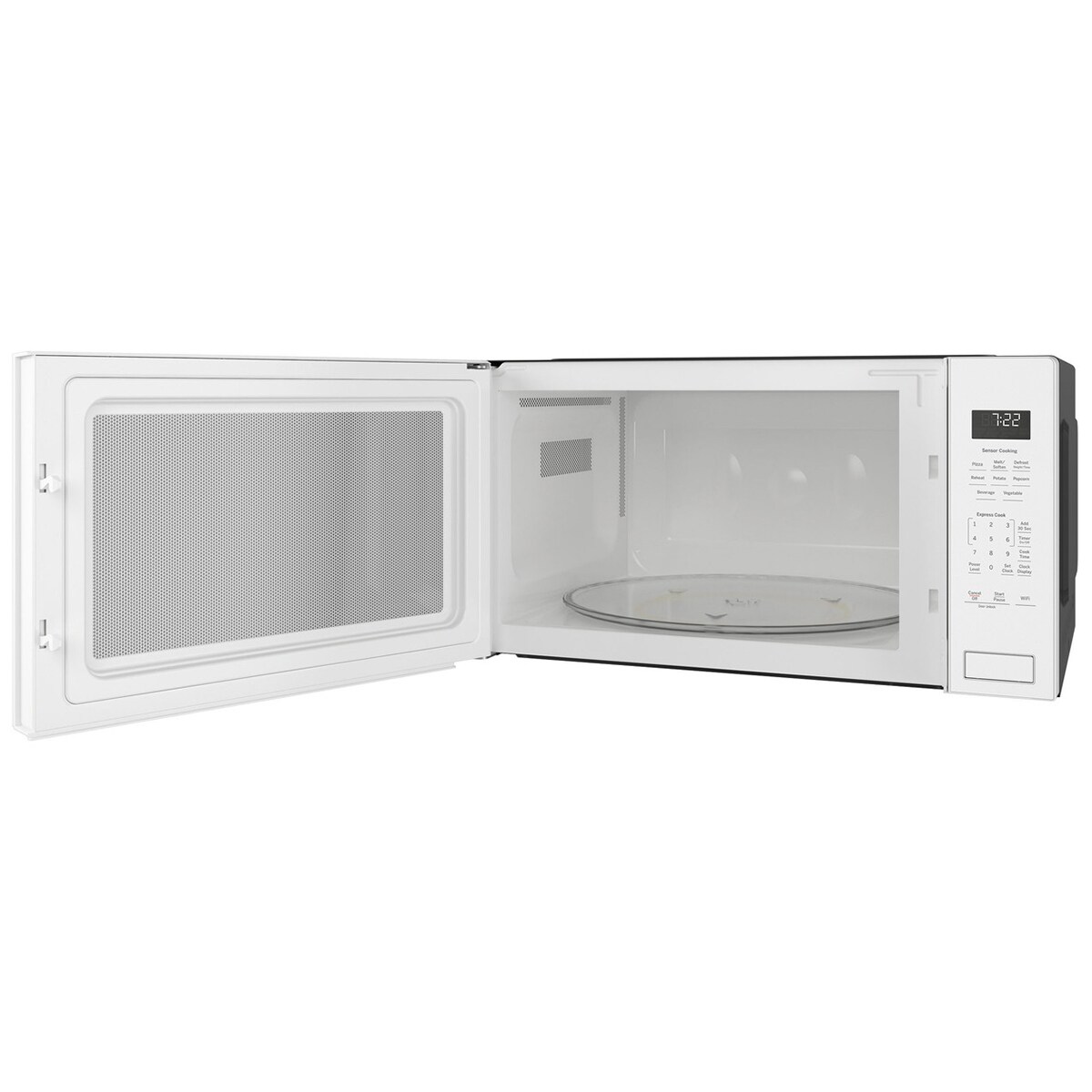 GE Profile 25 in. 2.2 cu. ft. 1100W Smart Built-In Microwave with Sensor Cooking - White, White, hires