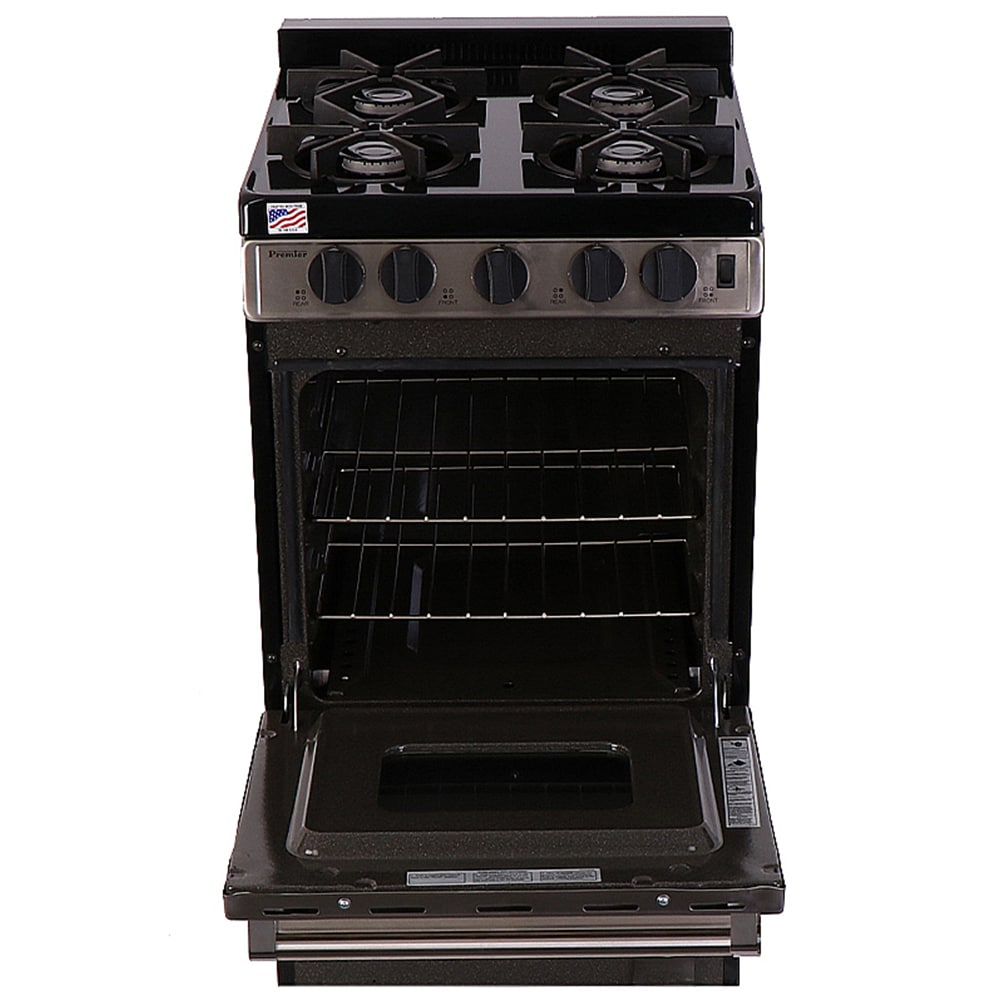 Premier Pro Series 20 in. 2.4 cu. ft. Gas Range with 4 Sealed Burners - Stainless Steel, , hires