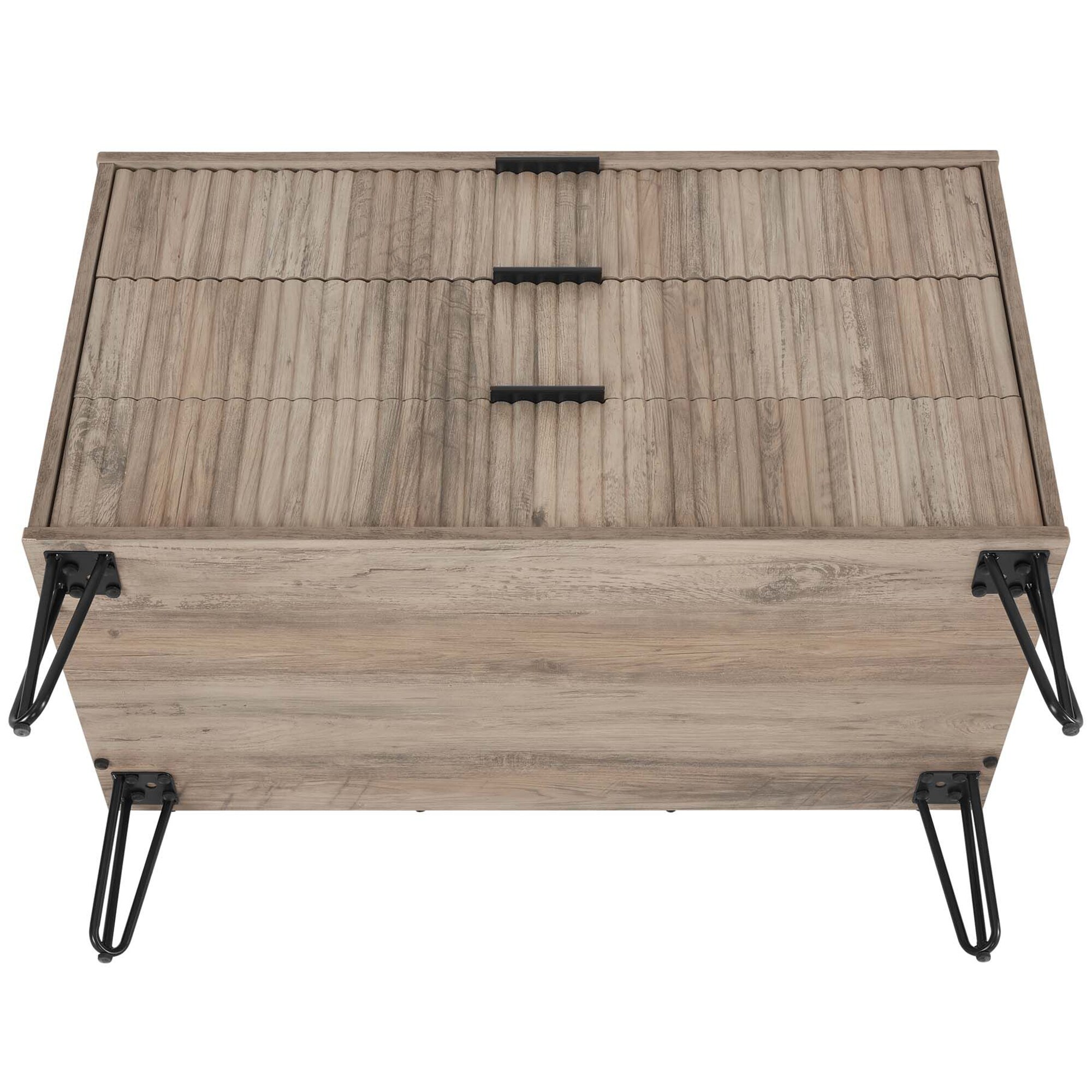 Manhattan Comfort DUMBO Modern 3-Drawer Dresser - Gray, Gray, hires