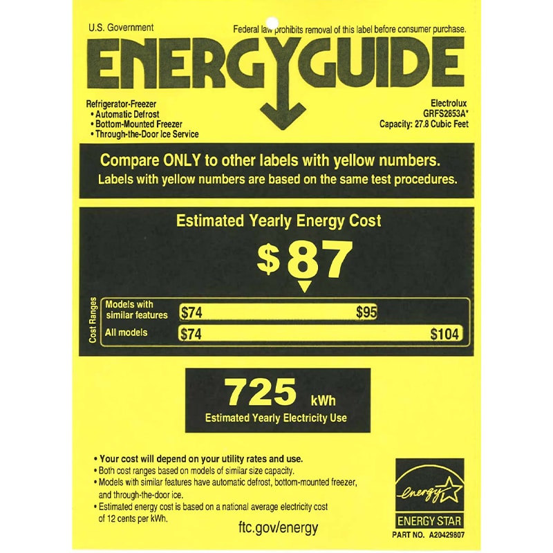 Frigidaire Gallery 36 in. 27.8 cu. ft. French Door Refrigerator with Ice & Water Dispenser - Smudge-Proof Stainless Steel, Smudge-Proof Stainless Steel, hires