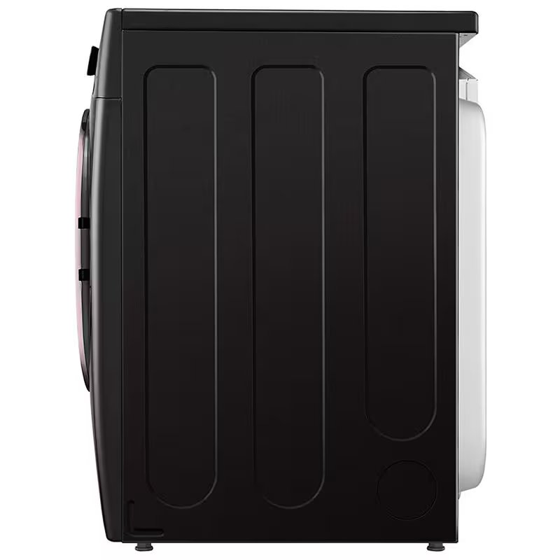 LG 27 in. 7.4 cu. ft. Electric Dryer with 12 Dryer Programs, 12 Dry Options, Sanitize Cycle, Wrinkle Care & Sensor Dry - Black Steel, Black Steel, hires