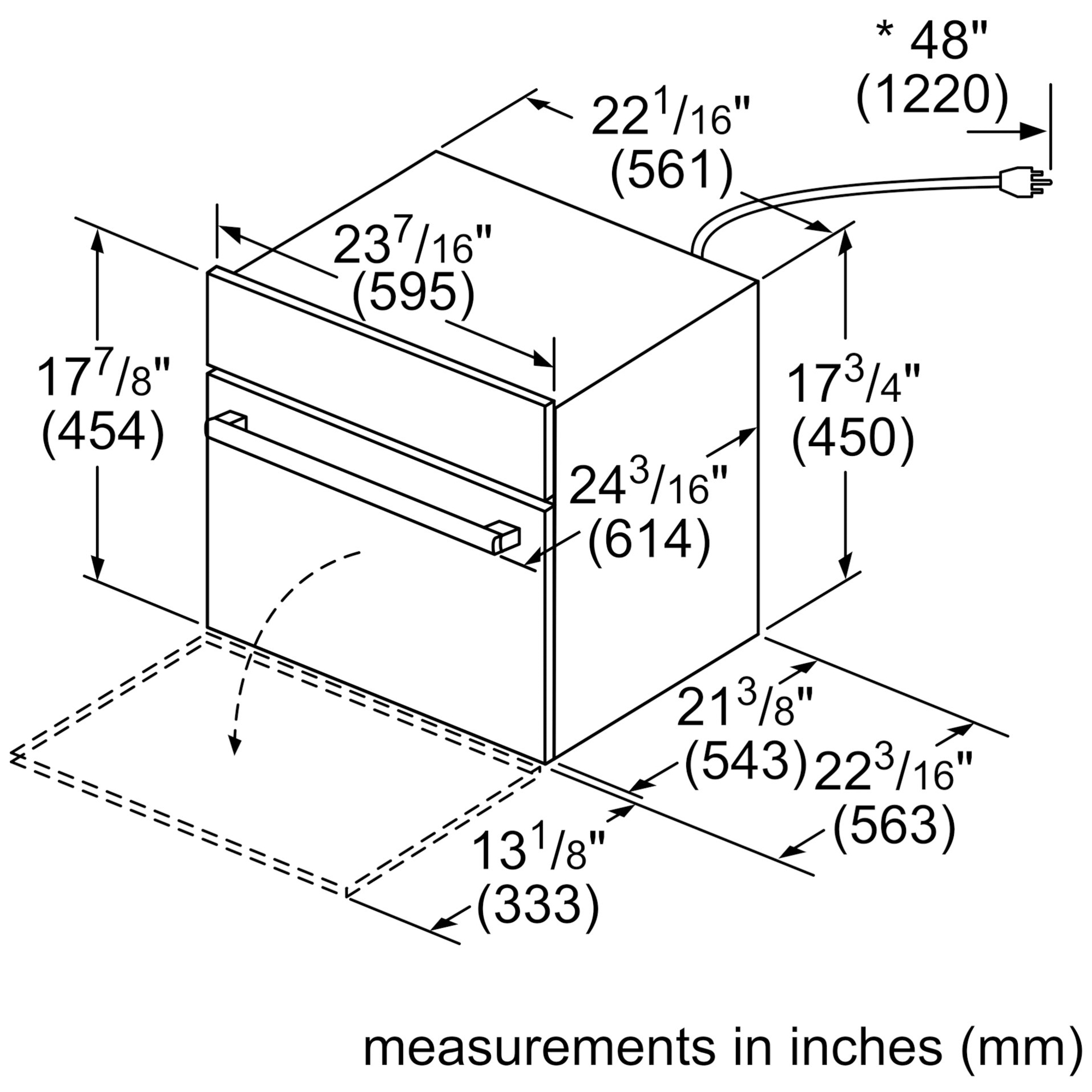 Bosch 500 Series 24 in. 1.6 cu.ft BuiltIn Microwave with 10 Power Levels & Sensor Cooking