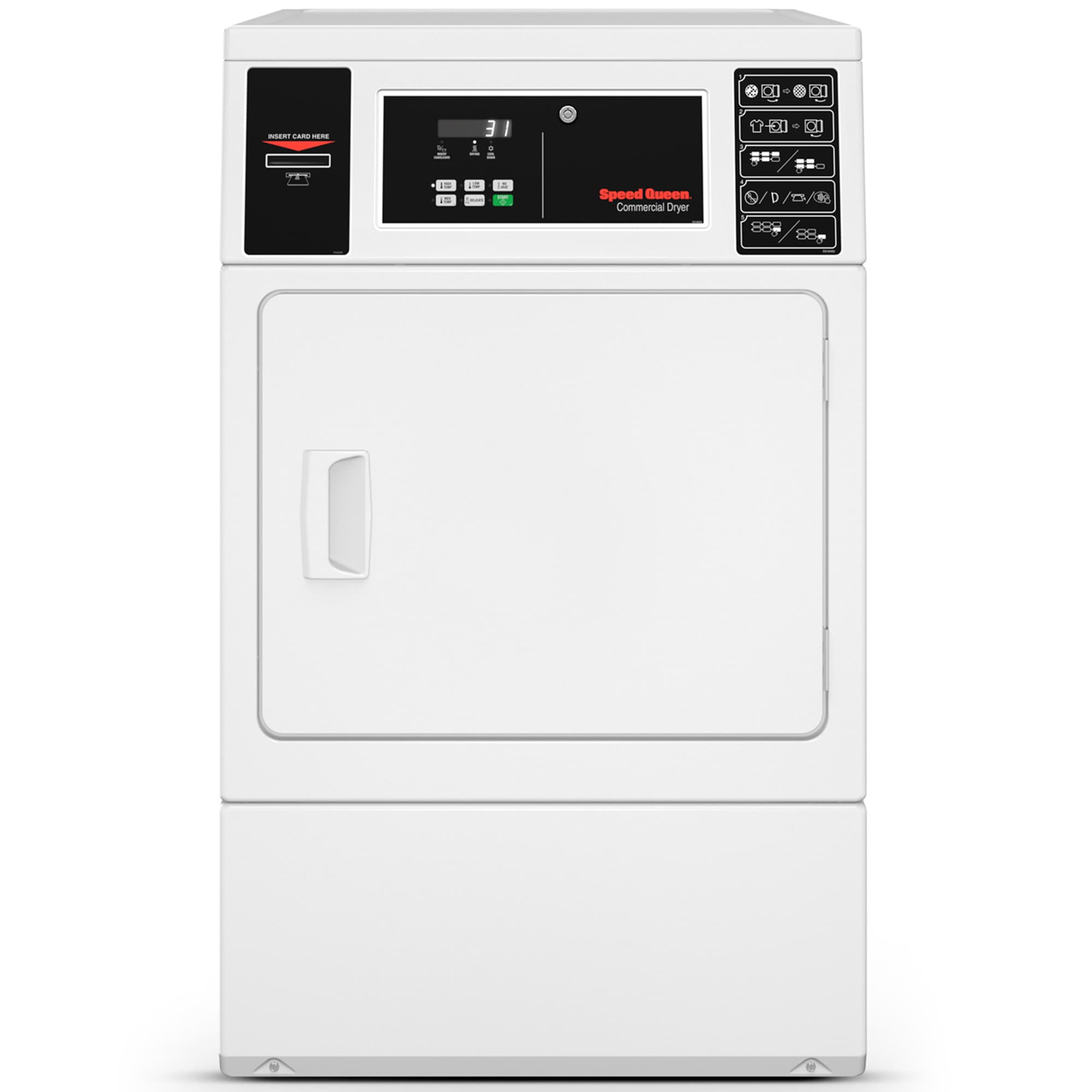 Speed Queen 27 in. 7.0 cu. ft. Stackable Electric Dryer - White, , hires