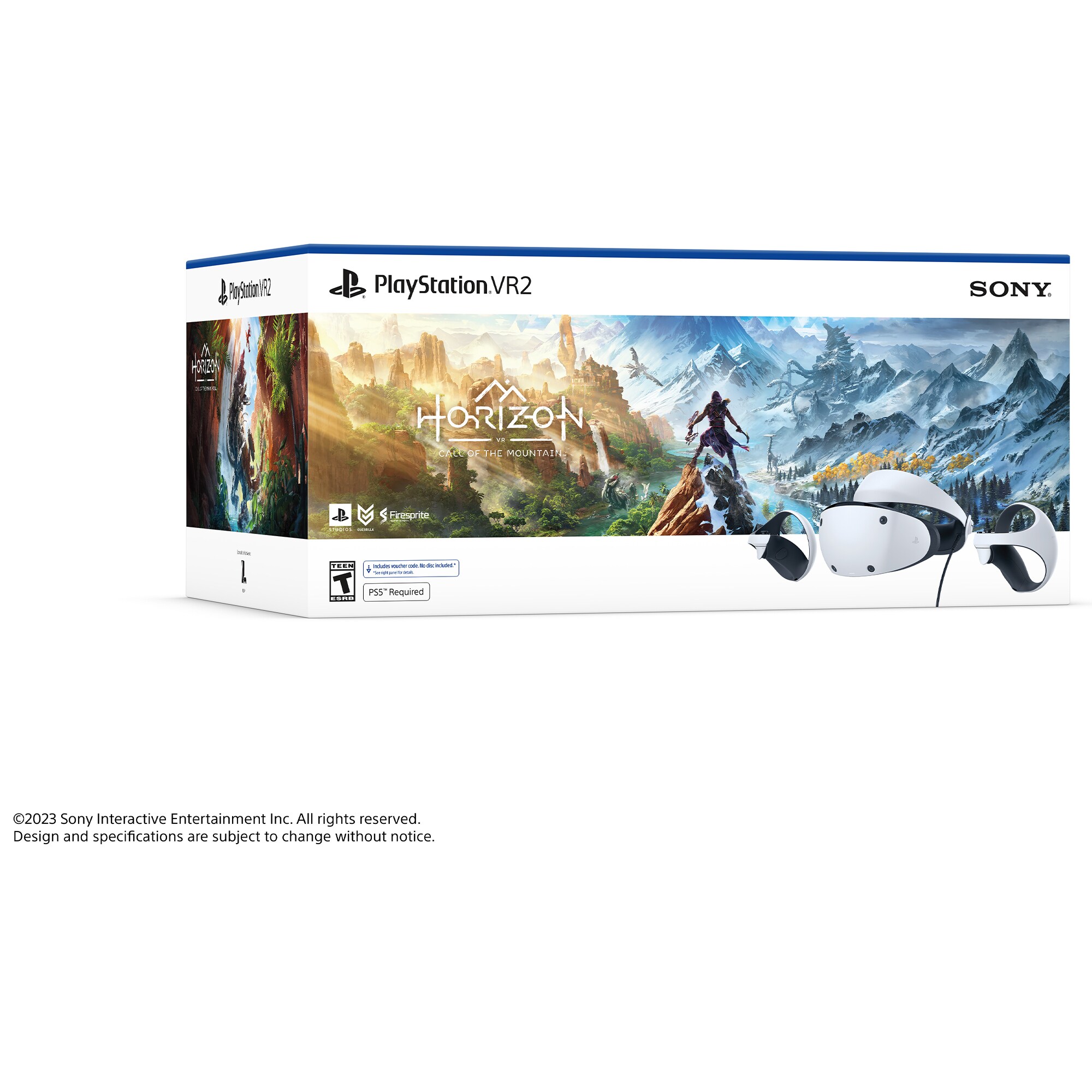Sony PlayStation VR2 Horizon Call of the Mountain Bundle Virtual Reality Headset - White, , hires