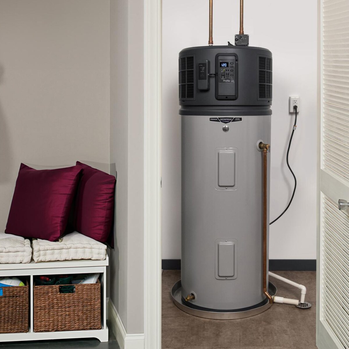 GE Profile Geospring Smart Electric 40 Gallon Tall Water Heater with 10-Year Parts Warranty, , hires