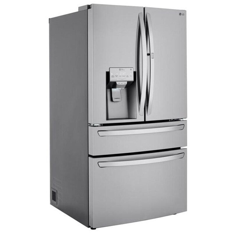 LG 36 in. 29.5 cu. ft. Smart 4-Door French Door Refrigerator with Ice & Water Dispenser - PrintProof Stainless Steel, PrintProof Stainless Steel, hires