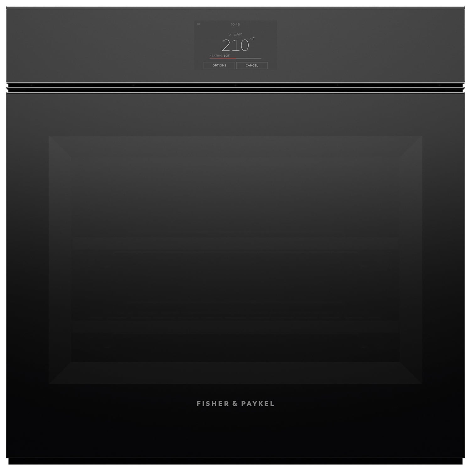 Fisher & Paykel Series 11 24 in. 3 cu. ft. Smart Steam Electric Single Wall Oven with True European Convection - Black Glass, , hires