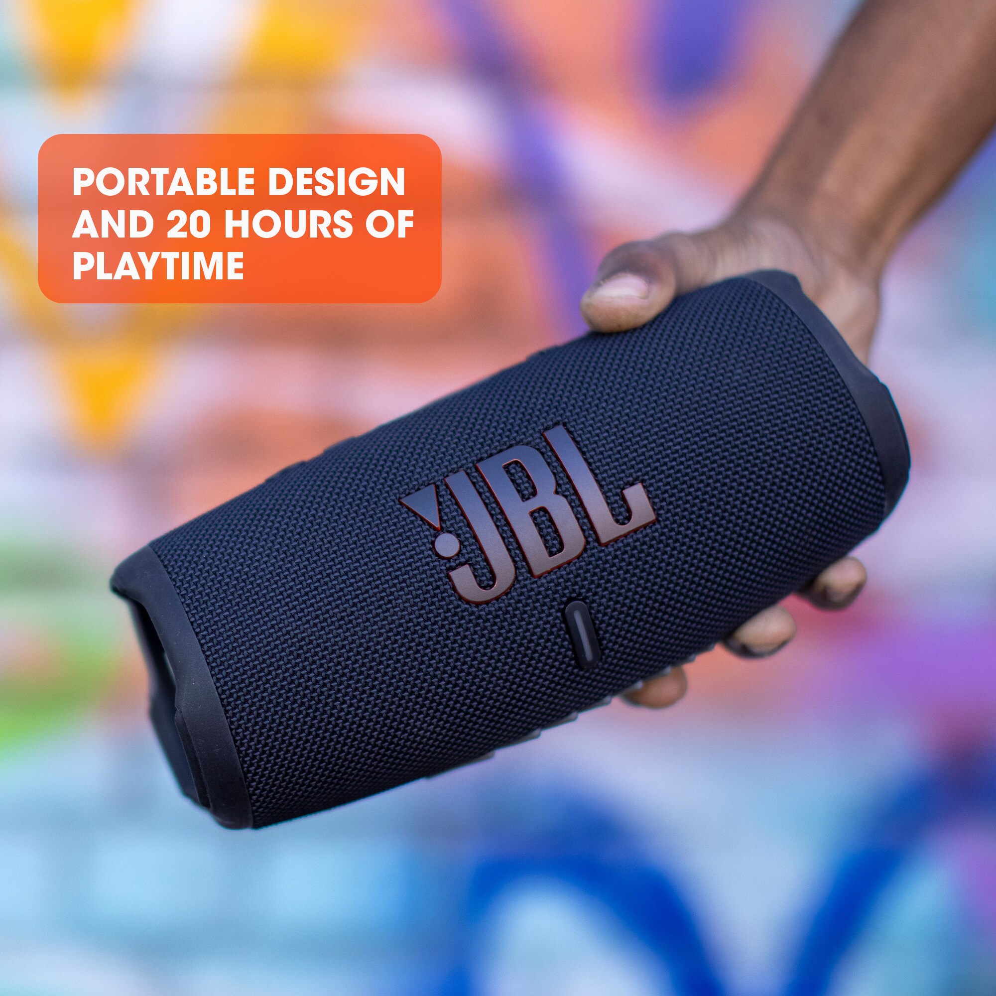 JBL Charge 5 Portable Rechargeable Waterproof Bluetooth Speaker - Blue, Blue, hires