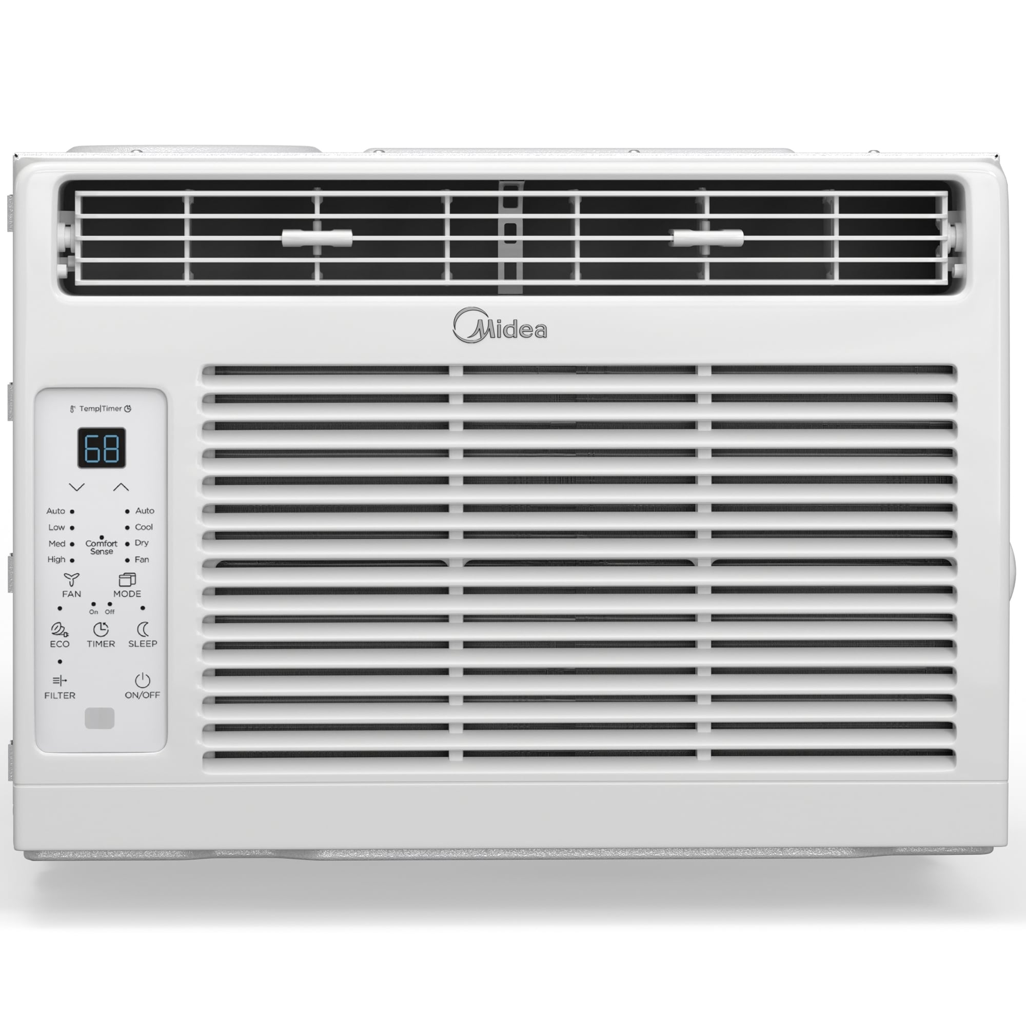 Midea 6,000 BTU 115V Window Air Conditioner with 3 Fan Speeds, Sleep Mode & Remote Control - White, , hires