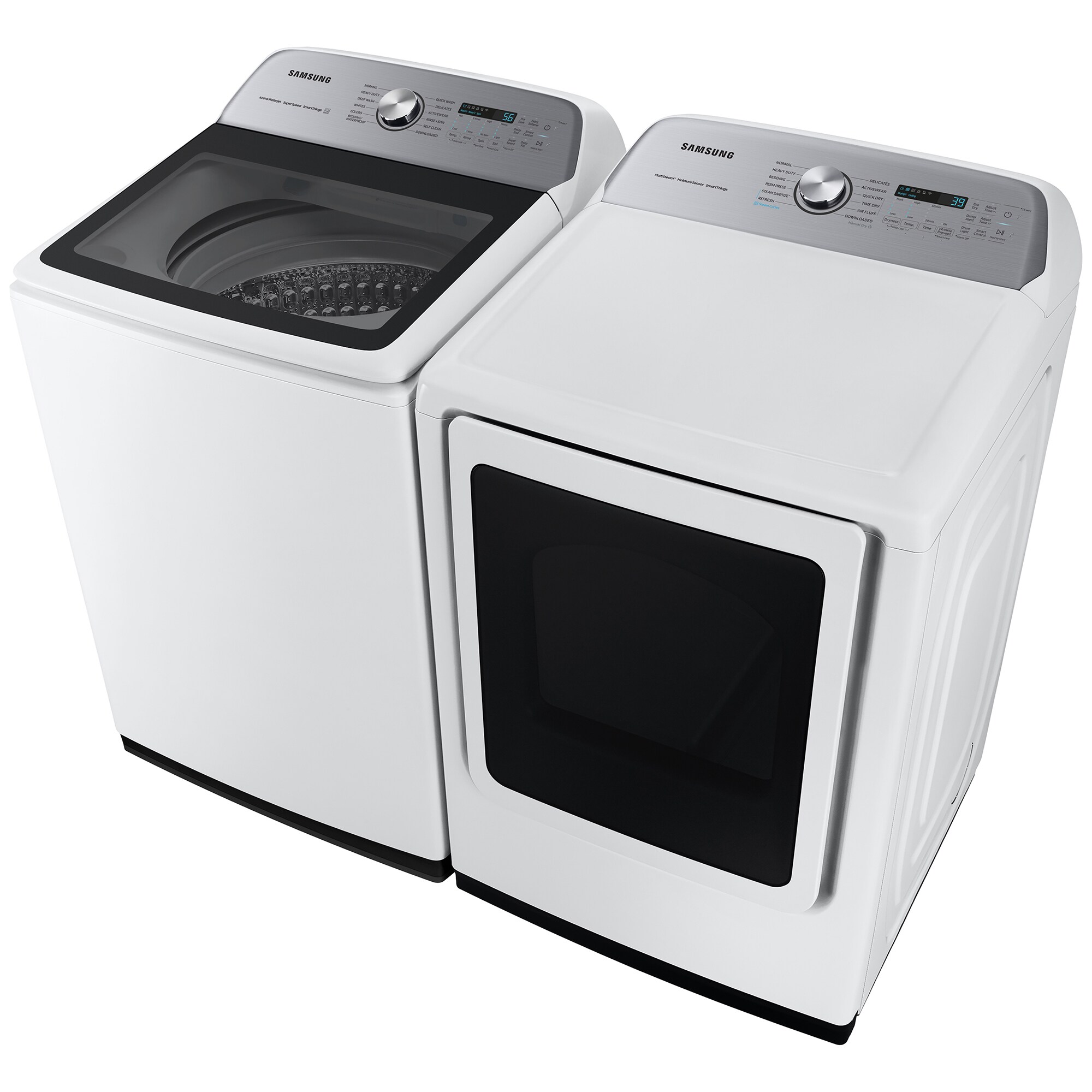 Samsung 27 in. 7.4 cu. ft. Smart Gas Dryer with Sanitize+, Steam Cycle & Sensor Dry - White, White, hires