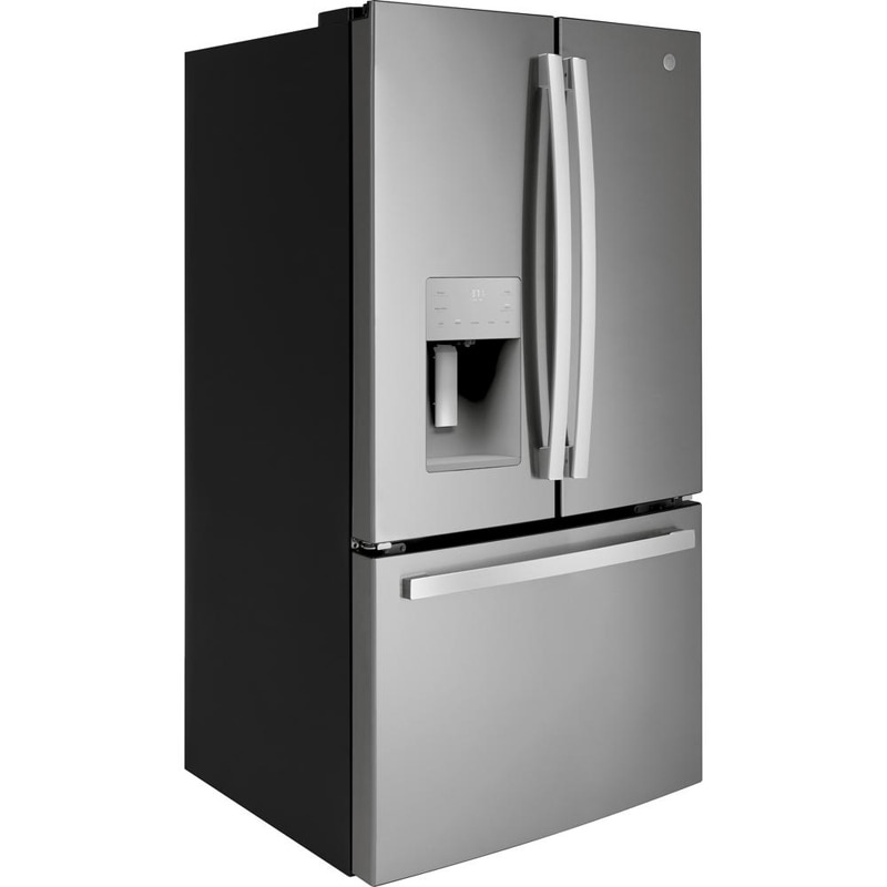 GE 36 in. 25.6 cu. ft. French Door Refrigerator with Ice & Water Dispenser - Fingerprint Resistant Stainless, Fingerprint Resistant Stainless, hires