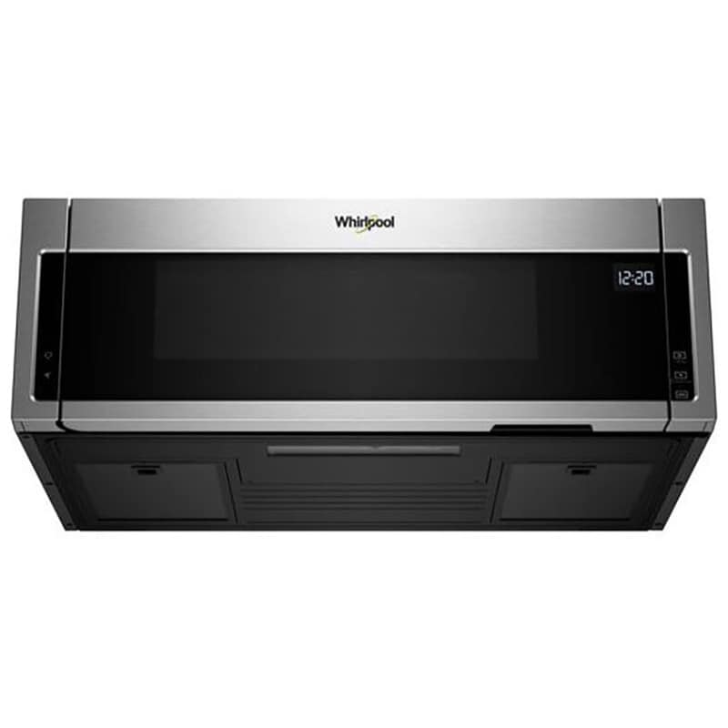 Whirlpool 30 in. 1.1 cu. ft. 1000W Low Profile Over-the-Range Microwave with 400 CFM - Stainless Steel, Stainless Steel, hires