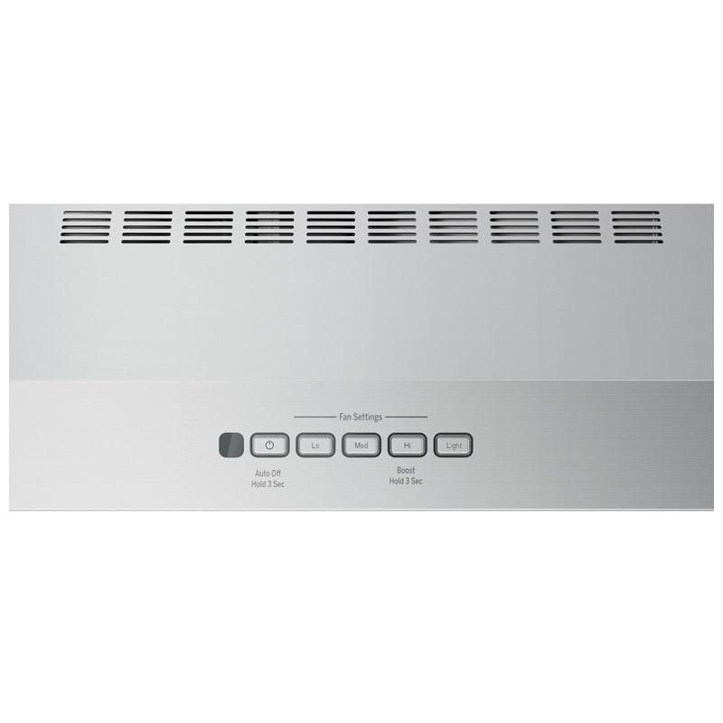 GE 30 in. Convertible Standard Style Range Hood with 310 CFM, 4 Fan Speeds & 2 Halogen Lights - Stainless Steel, , hires