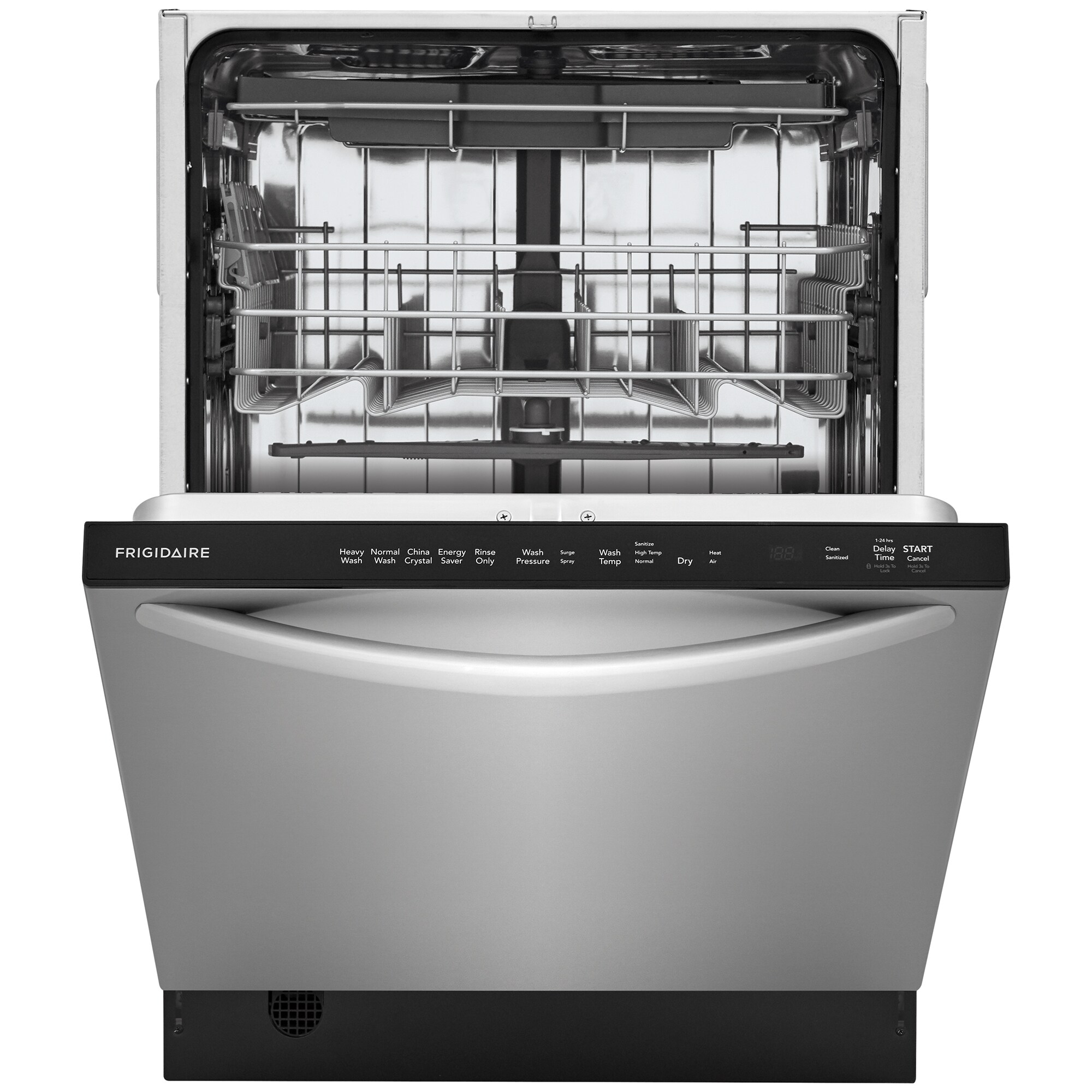 Frigidaire 24 in. Top Control Dishwasher with 49 dBa Sound Level, 3rd-Rack & EvenDry - Stainless Steel, , hires